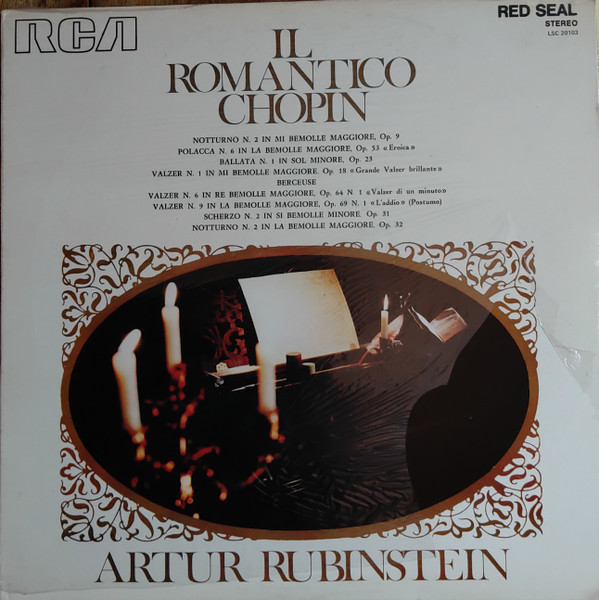 Arthur Rubinstein - Il Romantico Chopin | RCA Red Seal (LSC 20103)
