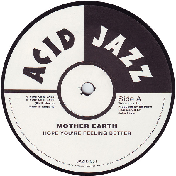 Mother Earth - Hope You're Feeling Better | Acid Jazz (JAZID 55T) - 3