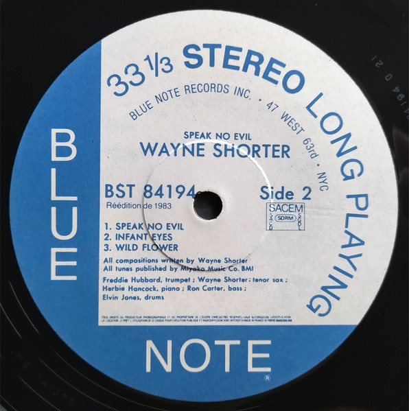 Wayne Shorter - Speak No Evil | Blue Note (BST 84194) - 4 Wayne Shorter - Speak No Evil | Blue Note (BST 84194) - 4