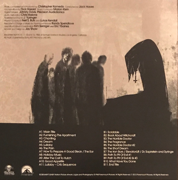 Krzysztof Komeda - Rosemary's Baby (Music From The Motion Picture) | Waxwork Records (WW002) - 2