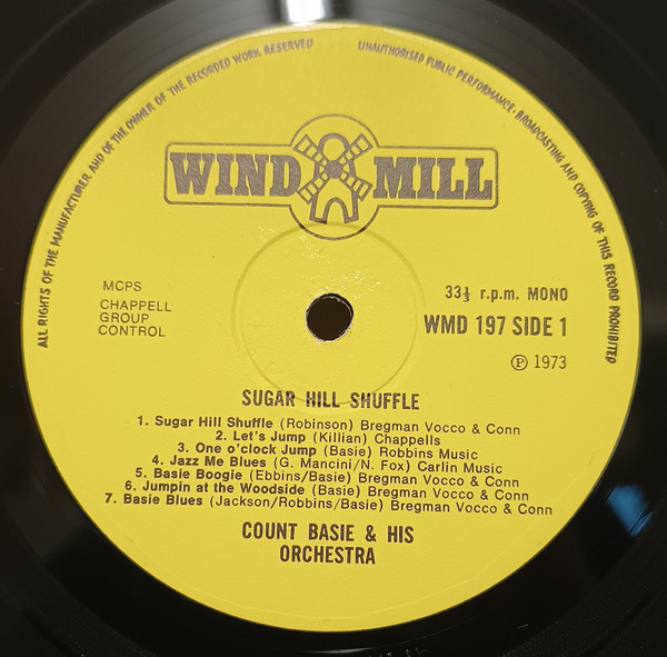 Count Basie Orchestra - Sugar Hill Shuffle | Windmill (WMD 197) - 3