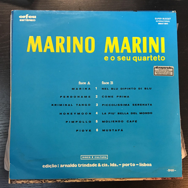 Marino Marini Ed Il Suo Quartetto - Marino Marini E O Seu Quarteto | Orfeu (SBIAT 5041) - 2