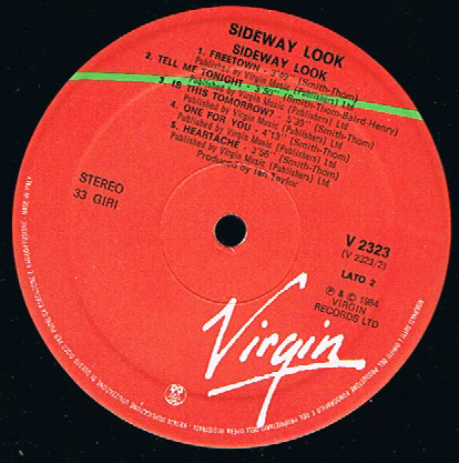 Sideway Look - Sideway Look | Virgin (V2323) - 3 Sideway Look - Sideway Look | Virgin (V2323) - 3