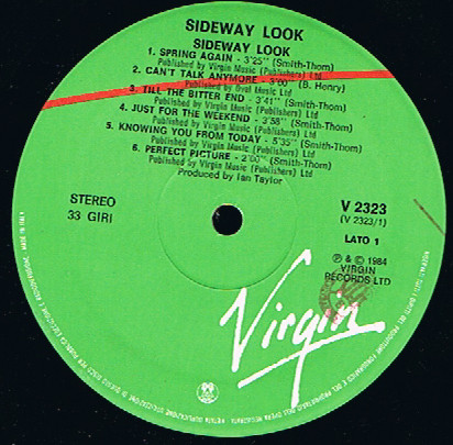 Sideway Look - Sideway Look | Virgin (V2323) - 2 Sideway Look - Sideway Look | Virgin (V2323) - 2
