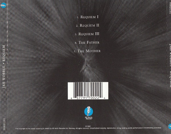 Jah Wobble - Requiem | 30 Hertz Records (30HZCD2) - 2