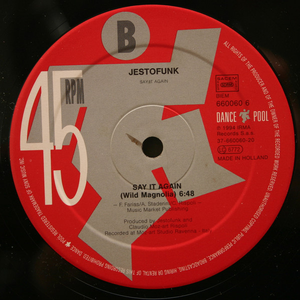 Jestofunk - Say It Again | Dance Pool (DAN 660060 6) - 4