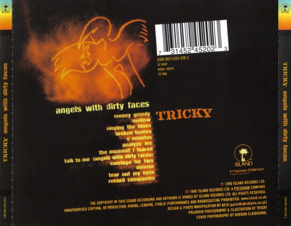 Tricky - Angels With Dirty Faces | Island Records (CIDX 8071) - 2