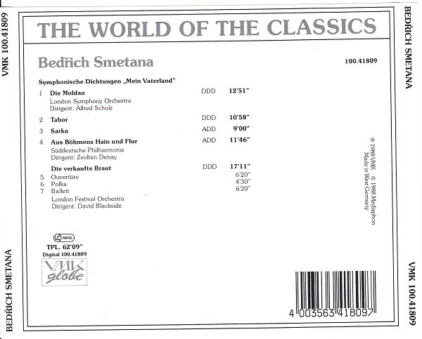 Bedřich Smetana - Bedřich Smetana | VMK Globe (VMK 100.41809) - 2 Bedřich Smetana - Bedřich Smetana | VMK Globe (VMK 100.41809) - 2
