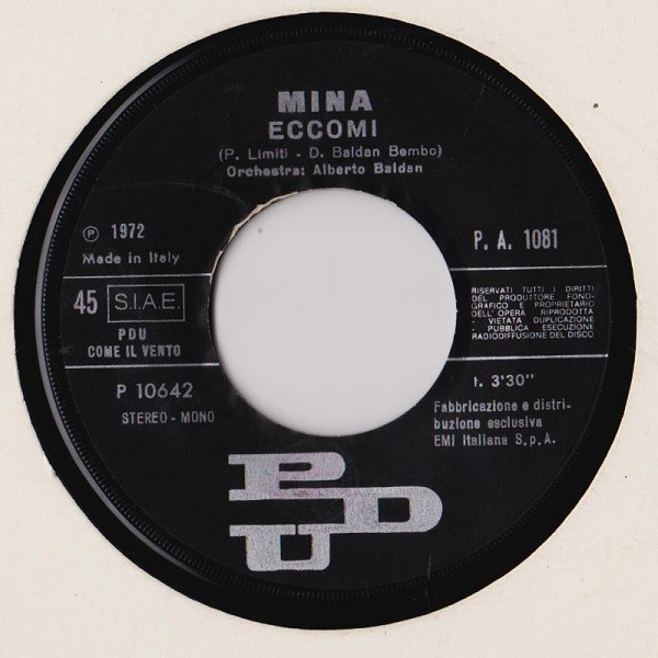 Mina - Eccomi | PDU (P.A. 1081) - 3