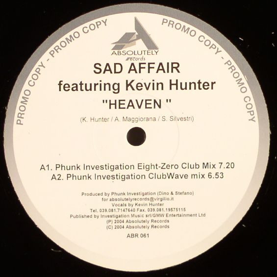 Sad Affair Featuring Kevin Hunter - Heaven | Absolutely Records (ABR 061)