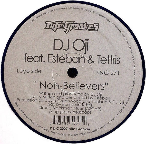 DJ Oji - Sax You (Danny Krivit Re-Edit) / Non-Believers | Nite Grooves (KNG 271) - 2 DJ Oji - Sax You (Danny Krivit Re-Edit) / Non-Believers | Nite Grooves (KNG 271) - 2