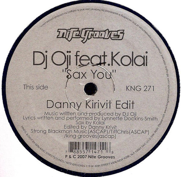 DJ Oji - Sax You (Danny Krivit Re-Edit) / Non-Believers | Nite Grooves (KNG 271) - main DJ Oji - Sax You (Danny Krivit Re-Edit) / Non-Believers | Nite Grooves (KNG 271) - main