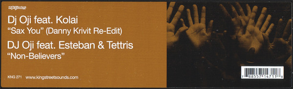 DJ Oji - Sax You (Danny Krivit Re-Edit) / Non-Believers | Nite Grooves (KNG 271) - 3 DJ Oji - Sax You (Danny Krivit Re-Edit) / Non-Believers | Nite Grooves (KNG 271) - 3
