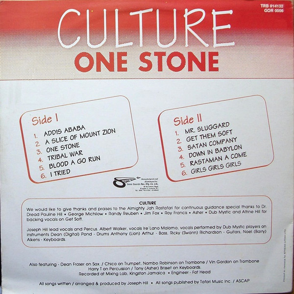Culture - One Stone | Gorgon Records (TRB 814132) - 3 Culture - One Stone | Gorgon Records (TRB 814132) - 3