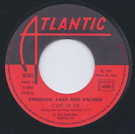 Emerson, Lake & Palmer - C'est La Vie | Atlantic (10.955) - 3