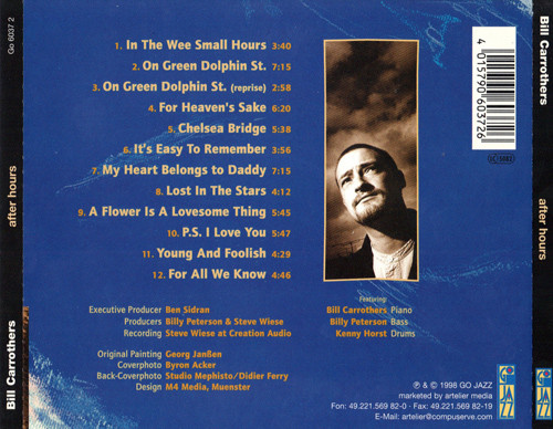Bill Carrothers - After Hours | Go Jazz (Go 6037 2) - 2