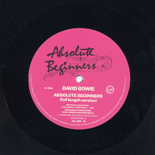 David Bowie - Absolute Beginners | Virgin (VS 838-12) - 3