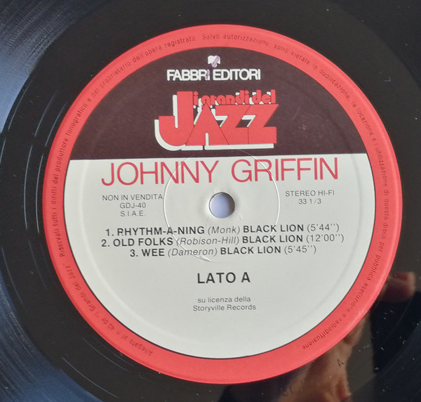 Johnny Griffin - Johnny Griffin | Fabbri Editori (GdJ 40) - 3 Johnny Griffin - Johnny Griffin | Fabbri Editori (GdJ 40) - 3
