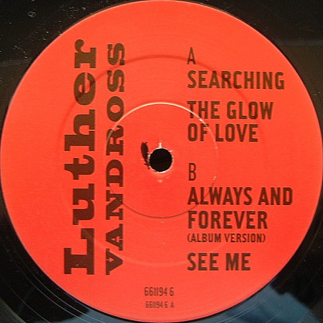 Luther Vandross - Searching / The Glow Of Love | LV Records (661194 6) - main Luther Vandross - Searching / The Glow Of Love | LV Records (661194 6) - main