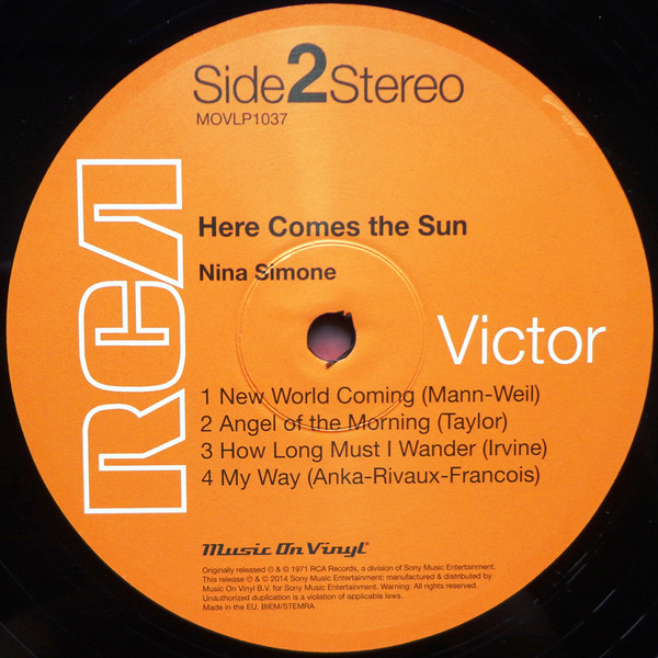 Nina Simone - Here Comes The Sun | RCA Victor (MOVLP1037) - 4