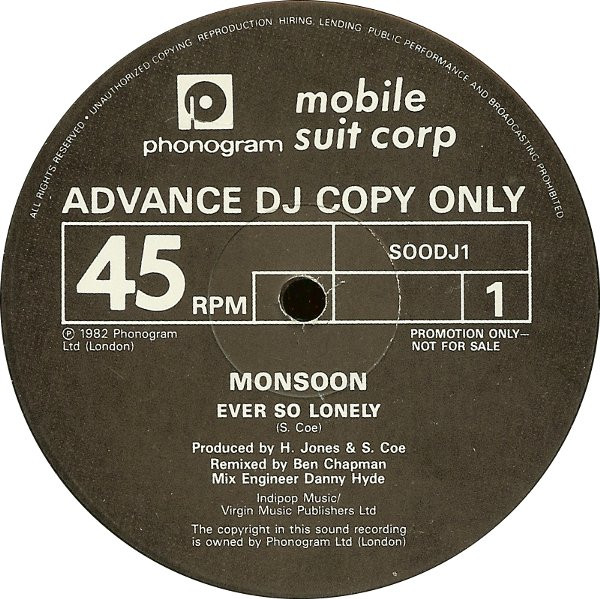 Monsoon - Ever So Lonely (Ben Chapman Remix) | Phonogram (SOODJ1) - main Monsoon - Ever So Lonely (Ben Chapman Remix) | Phonogram (SOODJ1) - main