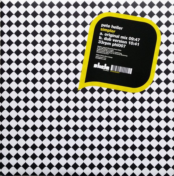 Pete Heller - Simpler | Phela Recordings (phl007) - main Pete Heller - Simpler | Phela Recordings (phl007) - main