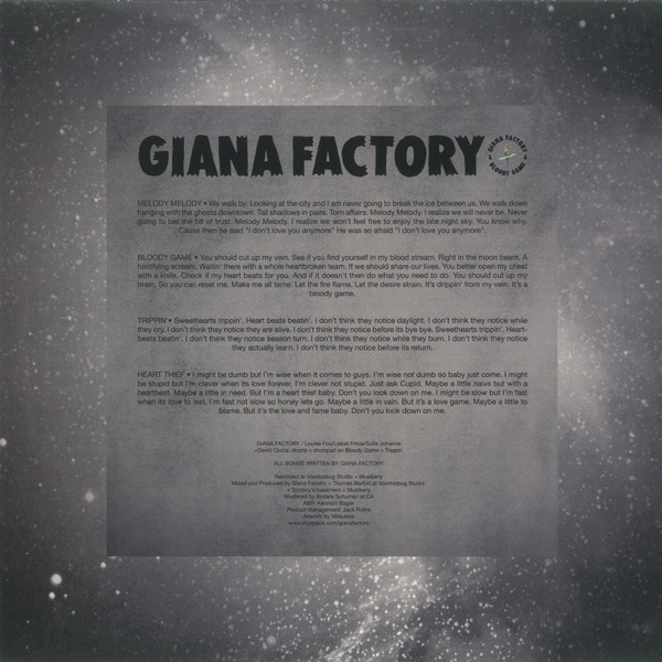 Giana Factory - Bloody Game EP | Music For Dreams (zzzlps0038) - 2