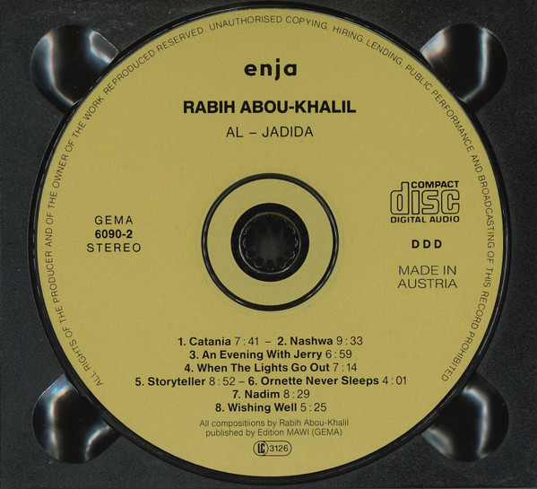 Rabih Abou-Khalil - Al-Jadida | Enja Records (ENJA 6090 2) - 4 Rabih Abou-Khalil - Al-Jadida | Enja Records (ENJA 6090 2) - 4