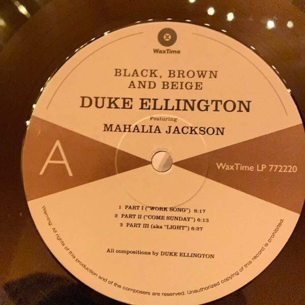 Duke Ellington And His Orchestra Featuring Mahalia Jackson - Black, Brown And Beige | WaxTime (772220) - 4