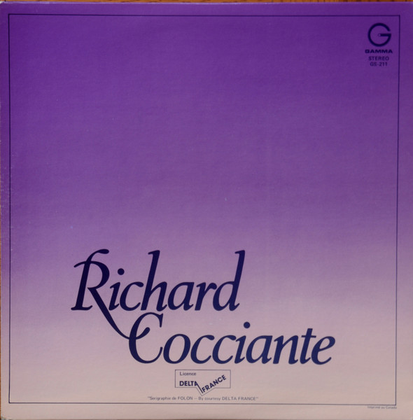 Riccardo Cocciante - Richard Cocciante | Gamma (GS 211) - 4