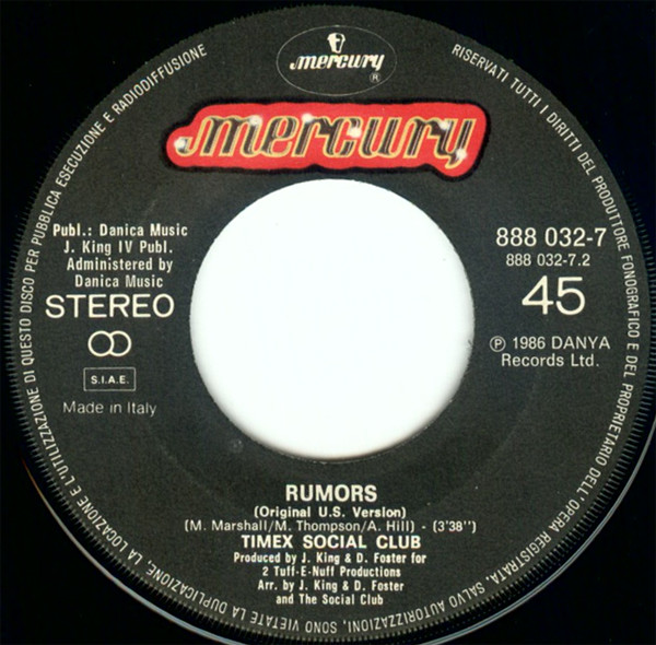 Timex Social Club - Rumors | Mercury (888 032-7) - 4
