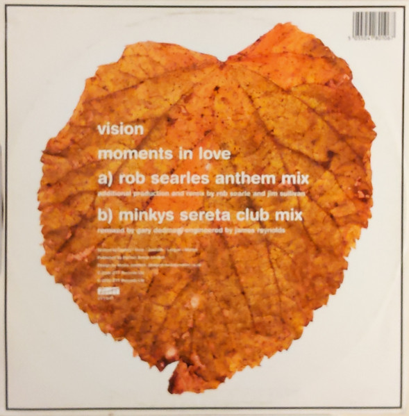 Vision - Moments In Love (Rob Searles Anthem Mix) | ZTT (ZTT156T) - 2
