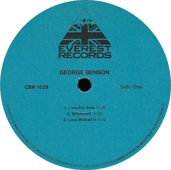 George Benson - In Concert | Everest Records (CBR 1029) - 3 George Benson - In Concert | Everest Records (CBR 1029) - 3