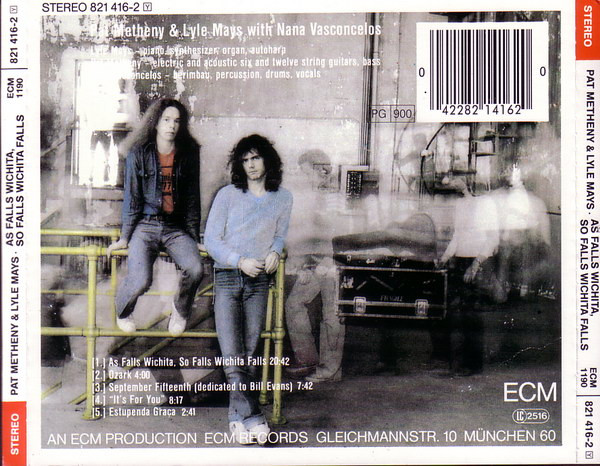 Pat Metheny & Lyle Mays - As Falls Wichita, So Falls Wichita Falls | ECM Records (ECM 1190) - 2 Pat Metheny & Lyle Mays - As Falls Wichita, So Falls Wichita Falls | ECM Records (ECM 1190) - 2