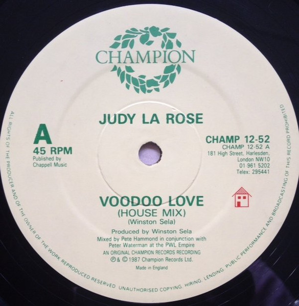 Judy La Rose - Voodoo Love | Champion (CHAMP 12-52) - 3