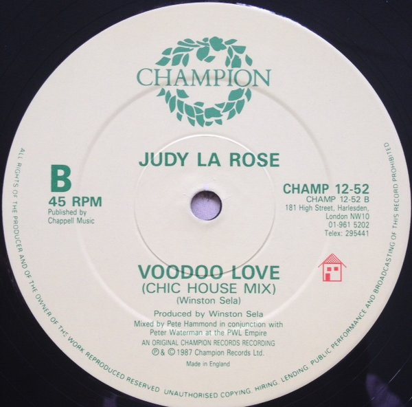 Judy La Rose - Voodoo Love | Champion (CHAMP 12-52) - 4