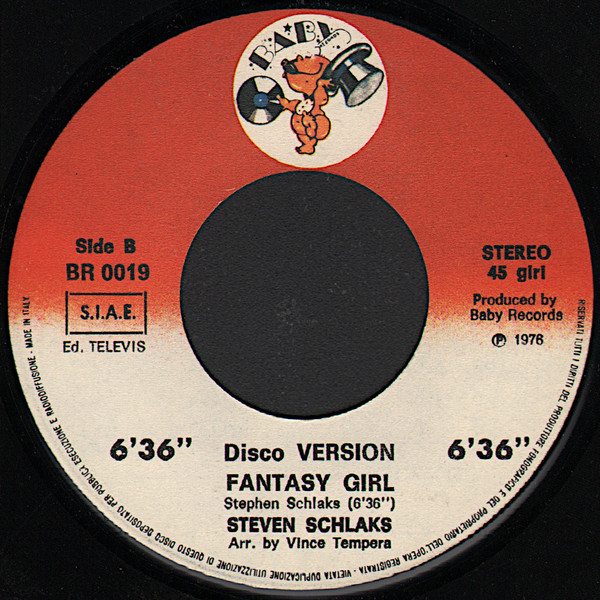 Stephen Schlaks - Fantasy Girl | Baby Records (BR 0019) - 4