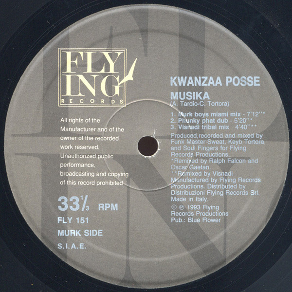 Kwanzaa Posse - Musika | Flying Records (FLY 151) - 4 Kwanzaa Posse - Musika | Flying Records (FLY 151) - 4