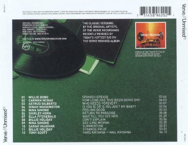 Various - Verve // Unmixed | Verve Records (589 620-2) - 2