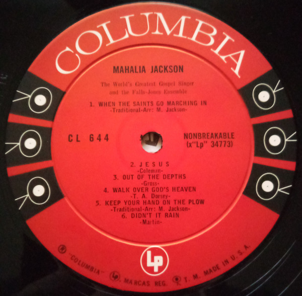 Mahalia Jackson - The World's Greatest Gospel Singer | Columbia (CL 644) - 4 Mahalia Jackson - The World's Greatest Gospel Singer | Columbia (CL 644) - 4
