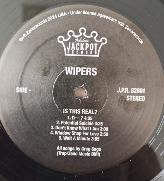 Wipers - Is This Real? [Vinyl] | Jackpot Records (JPR82801) - 5