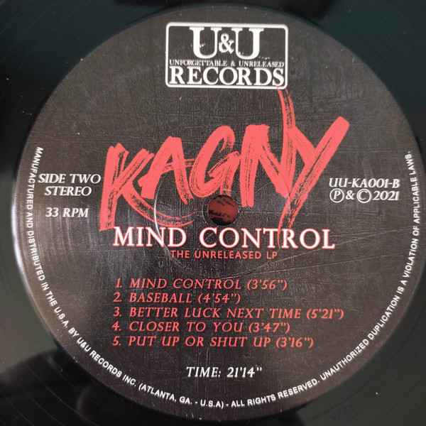 Kagny & The Dirty Rats - Mind Control: The Unreleased LP | Unforgettable & Unreleased Records (UU-KA001) - 4 Kagny & The Dirty Rats - Mind Control: The Unreleased LP | Unforgettable & Unreleased Records (UU-KA001) - 4