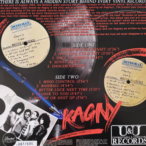 Kagny & The Dirty Rats - Mind Control: The Unreleased LP | Unforgettable & Unreleased Records (UU-KA001) - 2 Kagny & The Dirty Rats - Mind Control: The Unreleased LP | Unforgettable & Unreleased Records (UU-KA001) - 2
