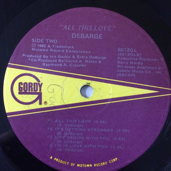 DeBarge - All This Love | Gordy (6012GL) - 4 DeBarge - All This Love | Gordy (6012GL) - 4