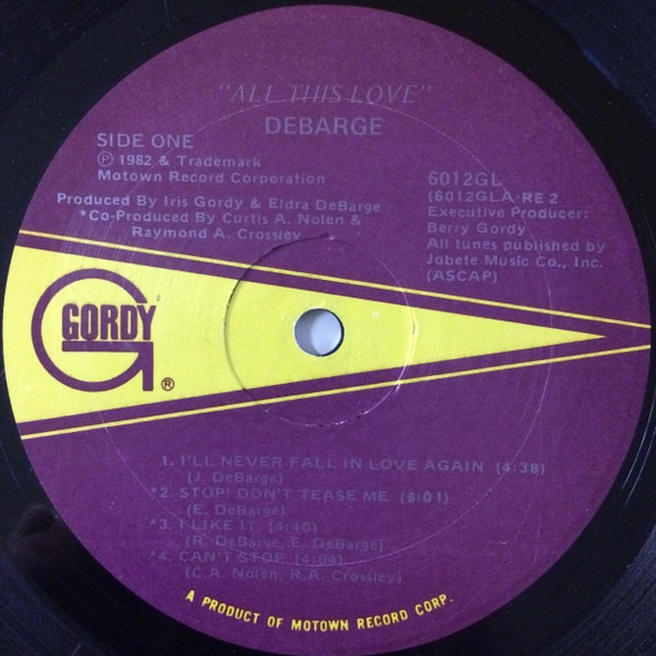 DeBarge - All This Love | Gordy (6012GL) - 3 DeBarge - All This Love | Gordy (6012GL) - 3