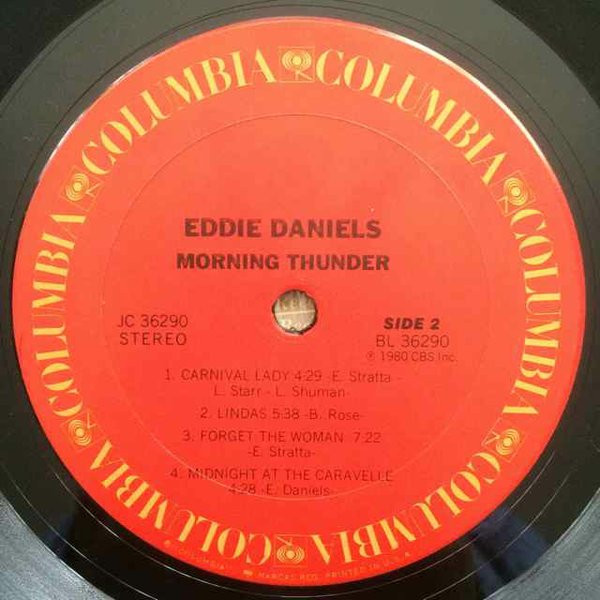 Eddie Daniels - Morning Thunder | Columbia (JC 36290) - 4
