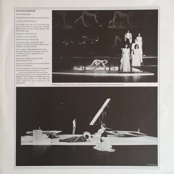 Philip Glass - The Photographer | Epic (EPC 25480) - 3