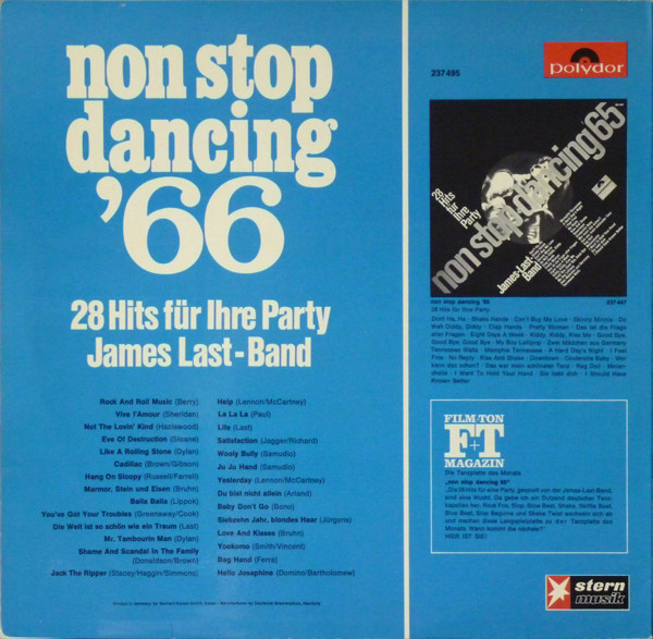 The James Last Band - Non Stop Dancing '66 (28 Hits Für Ihre Party) | Polydor (237 495) - 2