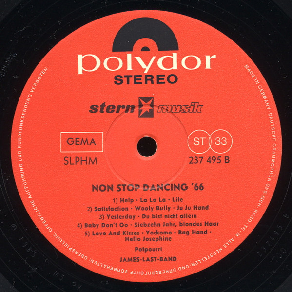The James Last Band - Non Stop Dancing '66 (28 Hits Für Ihre Party) | Polydor (237 495) - 3