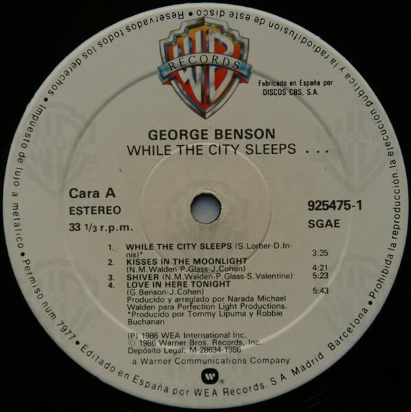 George Benson - While The City Sleeps... | Warner Bros. Records (925475-1) - 3